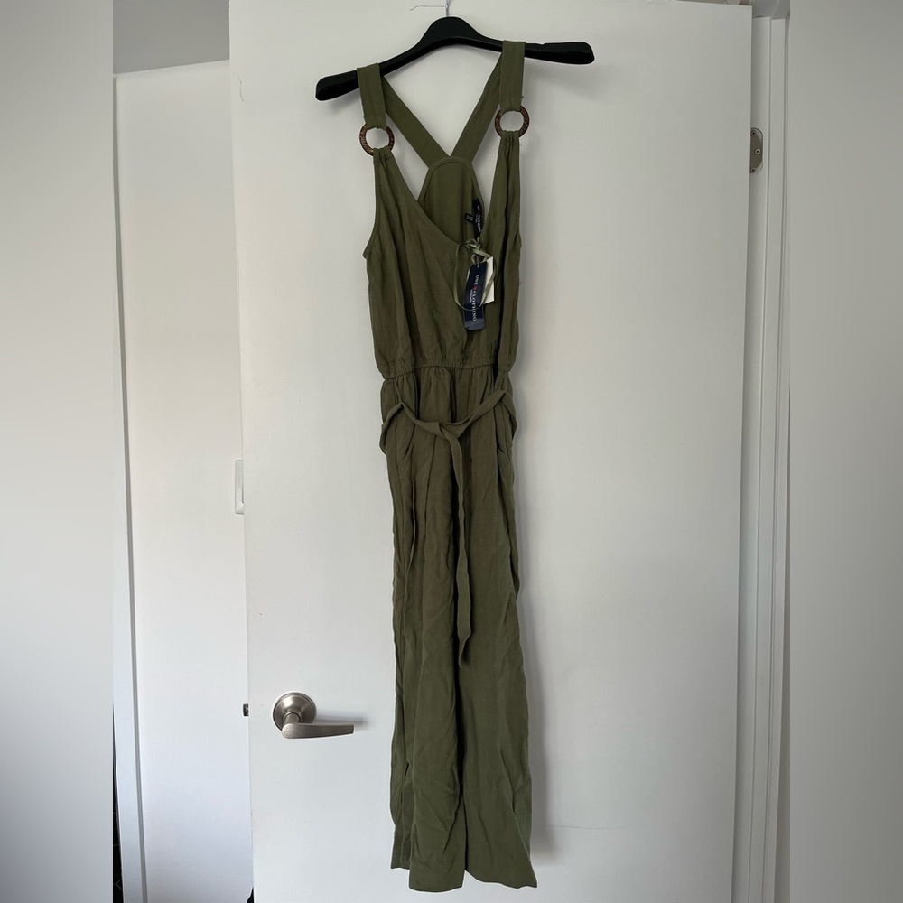 Olive Jumpsuit w/ belt